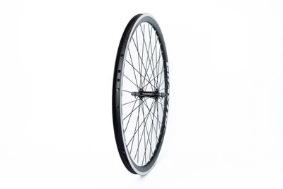 Колесо 26" переднє V-brake, обід "крапля" алюмінієвий, втулка 14Gx36H, кріпл. гайка, "GRAVITY"