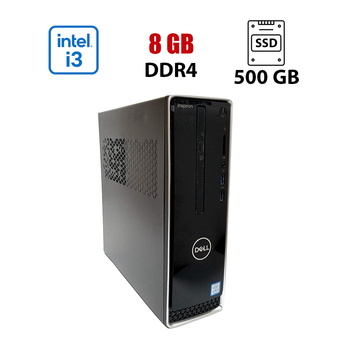 ПК Dell Inspirion 3268 Tower / Intel Core i3-7100 (2 (4) ядра по 3.9 GHz) / 8 GB DDR4 / 500 GB SSD / Intel HD Graphics 630 / Win 10 Lic б/у
