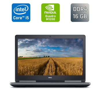 Мобильная рабочая станция Б-класс Dell Precision 7720 / 17.3" (1600x900) TN / Intel Core i5-6300HQ (4 ядра по 2.3 - 3.2 GHz) / 16 GB DDR4 / 512 GB SSD / nVidia Quadro M1200, 4 GB GDDR5, 128-bit / WebCam / Windows 10 б/у