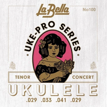 Струны для укулеле La Bella 100-W Uke-Pro, Concert/Tenor, Wound 4th, 29-41