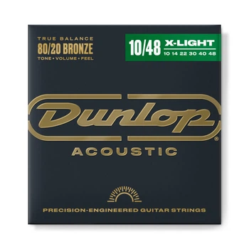 Струны для акустической гитары Dunlop DAB-1048 80-20 Bronze, 10-48