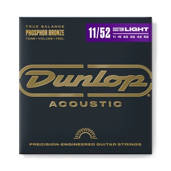 Струны для акустической гитары Dunlop DAP-1152 Phosphor Bronze, 11-52