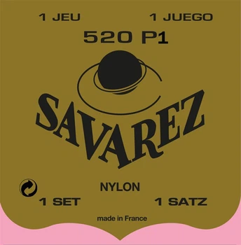 Струны для классической гитары Savarez Traditional 520P-1 (nylon wound E-1, B-2, G-3) Normal Tension, 28-43