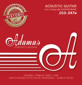 Струны для акустической гитары Adamas HistoricReissue Phosphor Bronze 1717, 10-47