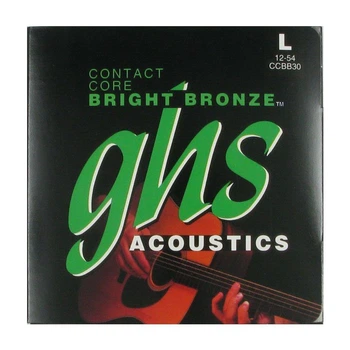 Струни для акустичної гітари GHS CCBB-30 Contact Core Bright Bronze 80-20 12-54