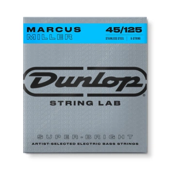 Струни для 5-струнної бас-гітари Dunlop DBMMS-45125 Marcus Miller Super Bright Stainless Steel, 45-125