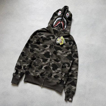 Зіп-худі Bape A Bathing Ape Shark Full Zip Camo / Худі Бейп 3XL