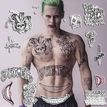 Тимчасові татуювання Joker "Suicide Squad" Повний комплект 5 сетів