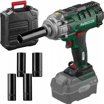 Гайковерт ударный аккумуляторный Parkside PASSK 20-Li C3 20 В, 400 Нм, 1/2", без аккумулятора и зарядного устройства