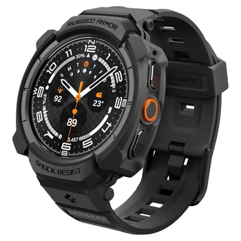 Чохол з ремінцем Spigen Rugged Armor Pro до Samsung Galaxy Watch Ultra 2(2026) 47mm Matte Black (ACS11612)