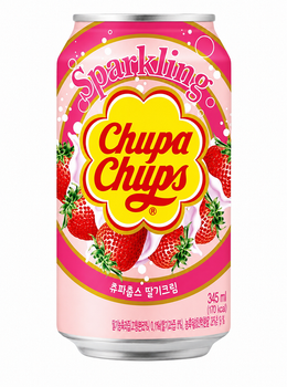 Напій газований Chupa Chups зі смаком полуниця з вершками 345 мл