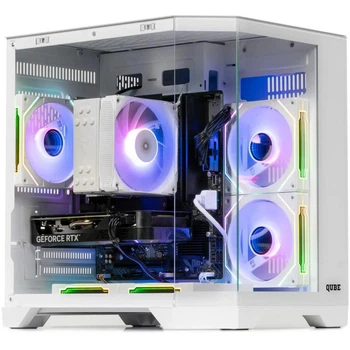 Корпус QUBE Crystal ARGB White (CRYSTAL_GWNU3)
