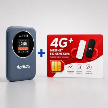 Карманный Wi-Fi роутер M32 4G LTE с аккумулятором 3000 мА·ч + симкарта с безлимитом Водафон