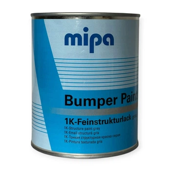 Краска структурная для пластмасс серая MIPA Bumper Paint 1 л