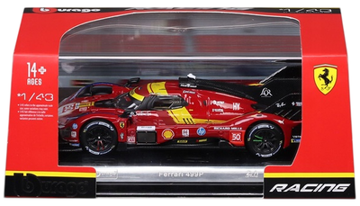 Автомодель Bburago Ferrari Racing 499P 50 1:43 36318 Червона (4893993363186)