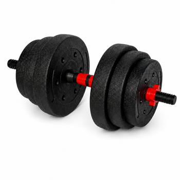 Гантели композитные Champion X-venum 1шт 51см 13 кг Черно-Красный