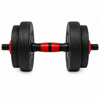 Гантели композитные Champion X-venum 1шт 40см 6.5 кг Черно-Красный