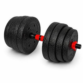 Гантели композитные Champion X-venum 1шт 51см 19.5 кг Черно-Красный