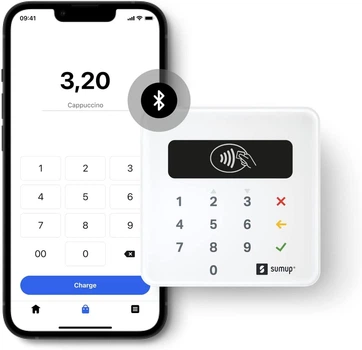Мобільний картковий термінал SumUp Air для безконтактних платежів