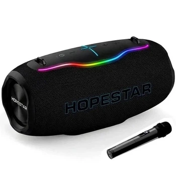 Колонка Bluetooth HOPESTAR H86 Wireless Bluetooth Speaker 180W, BT5.3, USB/AUX/TF Card/TWS, 6h портативна акустика Чорний