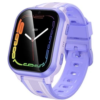 Смарт-годинник Hoco Y108 4G LTE з GPS-трекером, Wi-Fi, Nano SIM та підтримкою дзвінків для дітей Фіолетовий