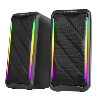 Компьютерные колонки REAL-EL S130B 10Вт Black