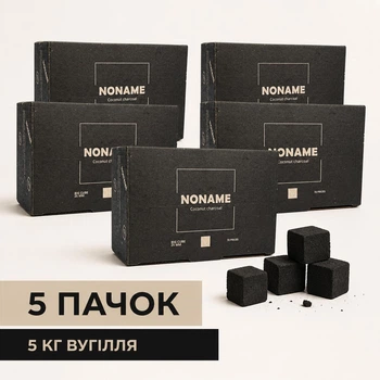 Уголь кокосовый Noname 25 мм 1 кг х 5 шт