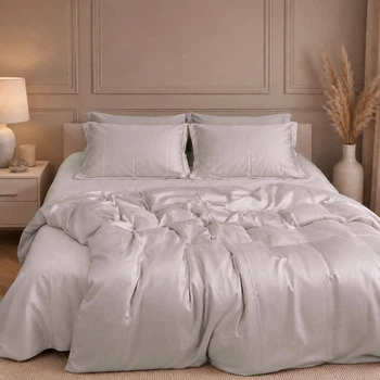 Простынь Mirson Tencel №11 Light Beige 150х220 см (2200013882374)