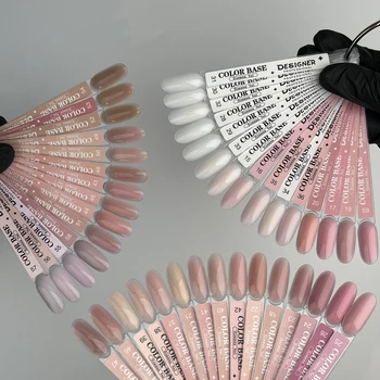 Демонстрационная палитра цветных баз Color base Дизайнер "Pink-White Latte"