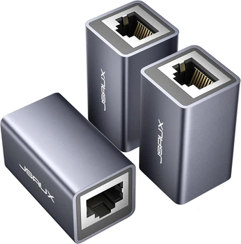 Разъем для кабеля Ethernet/LAN-соединитель JSAUX RJ45 (3 шт)