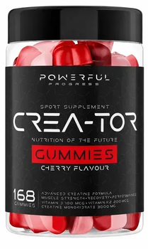 Креатин Powerful Progress СREA-TOR, 168 gummies (Вишня)