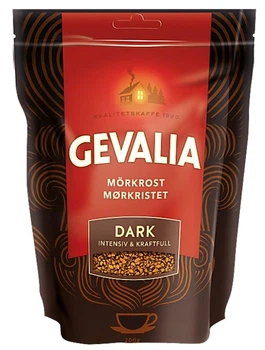 Кава розчинна Gevalia Dark Instant темного обсмаження, 200г gevalia_snabb_mork_200