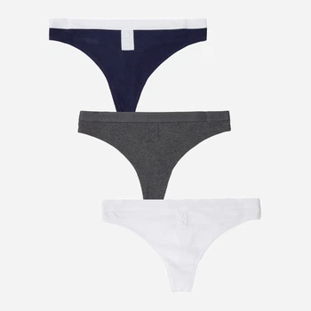 Набор трусиков танга женских хлопковых U.S. Polo Assn 3PKT1125-0000A L 3 шт Classic Navy (198381081340)