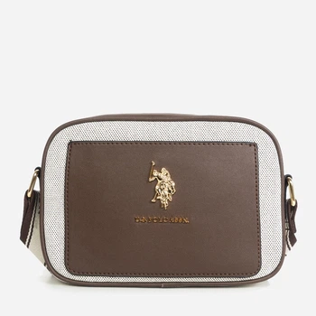 Сумка крос-боді через плече жіноча маленька U.S.Polo Assn 27A360-AA00A (Dark brown) Темно-коричнева (786662683255_1159866381)