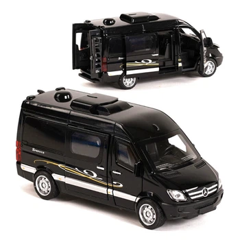 Мікроавтобус іграшка Mercedes Sprinter мінівен машинка металева колекційна модель 15 см Чорний (4750934)