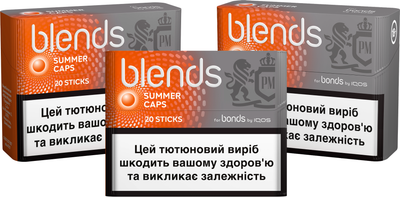 Мініблок стіків для нагрівання тютюну Blends Summer CAPS з капсулою x 3 пачки (7622100426042_n)