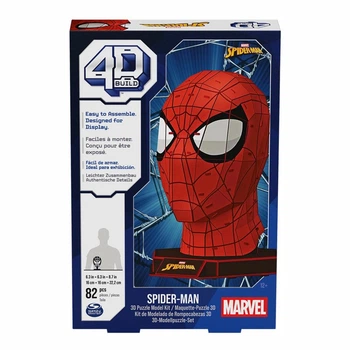Пазл для создания 3D-модели Spin Master 4D Build Марвел: Человек-паук 82 эл (SM45749/6069842)