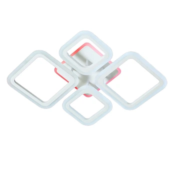 Люстра стельова світлодіодна LED Light House SY-20629/2+2 WH+RGB 600*435*95 72W+28W PULT DU біла
