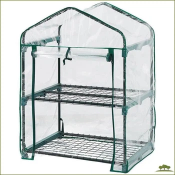 Складной парник Neo Tools 95×69×49 см с ПВХ-плёнкой и двумя полками
