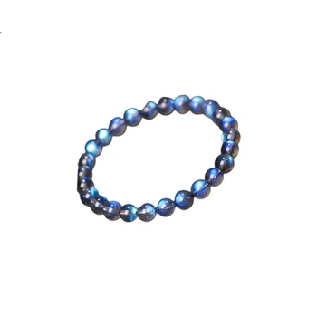 Браслет Jingying из натурального голубого лунного камня с кристаллами, унисекс, амулет года Лошади