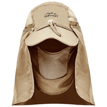 Кепка с защитой шеи и лица от солнца Sams Fish One size (SF24306) Бежевый