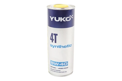 Моторное масло для мотоциклов и скутеров 4T 5W-40 синтетическое, 1L YUKO