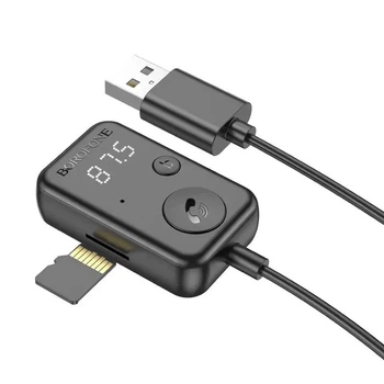Bluetooth аудіо ресивер Borofone BC49 June (USB-A) чорний