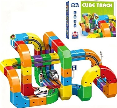 Магічний 3D-трек Cube Track 537-201 (123 деталі) набір Головний архітектор Магнітний конструктор дитячий розвиваючий