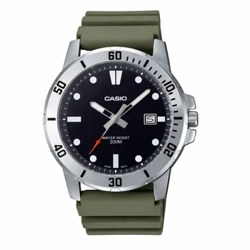 Мужские наручные часы Casio MTP-VD01-3E, кварцевые, черные