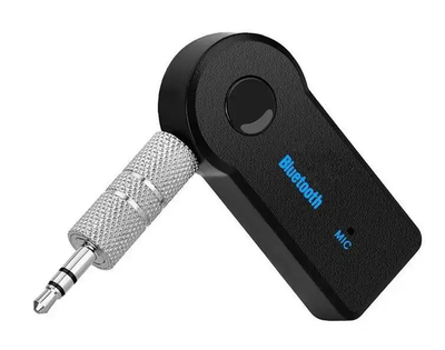 Автомобільний Bluetooth AUX адаптер BT-350 з мікрофоном та Hands-Free / Бездротовий аудіоресивер 3.5 мм для автомагнітоли, колонок та навушників