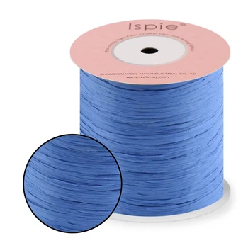 Пряжа Ispie Raffia, Королівський/Royal: 120 г 250 м. Нитка для в'язання, 100% целюлоза, Іспі Рафія