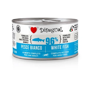 Влажный корм для собак Беззерновой Паштет из Белой Рыбы Disugual Dog MonoProtein 96% White Fish 150 г
