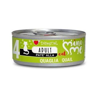 Влажный корм для котов Беззерновой Паштет из Перепелки Disugual Mini Me Cat 96% Protein Quail 85 г