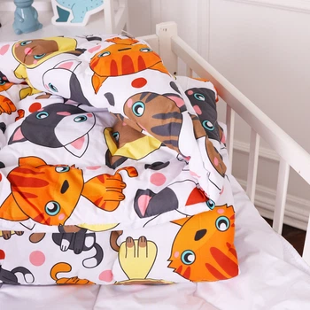 Одеяло антиаллергенное Kids Time 20-0035 Colored kittens хлопок бязь (зимнее) Полуторный